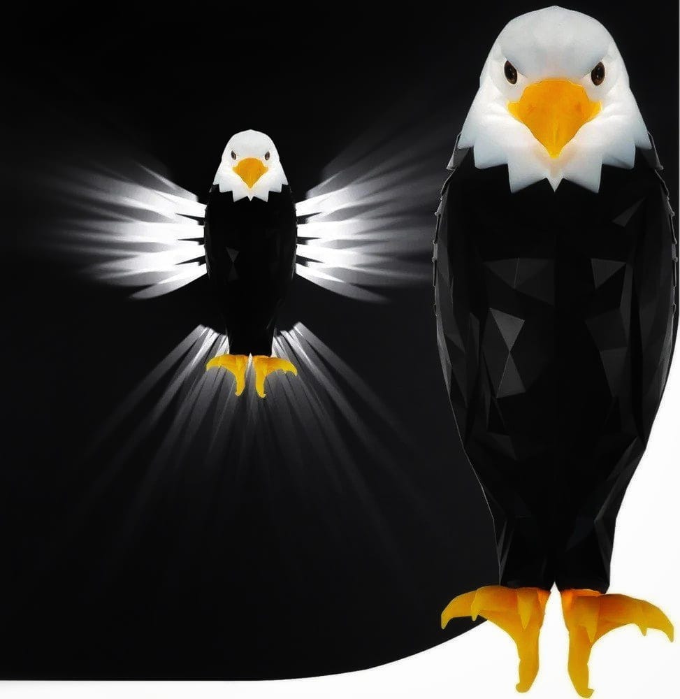 Eagle wall light with remote control,magnetic