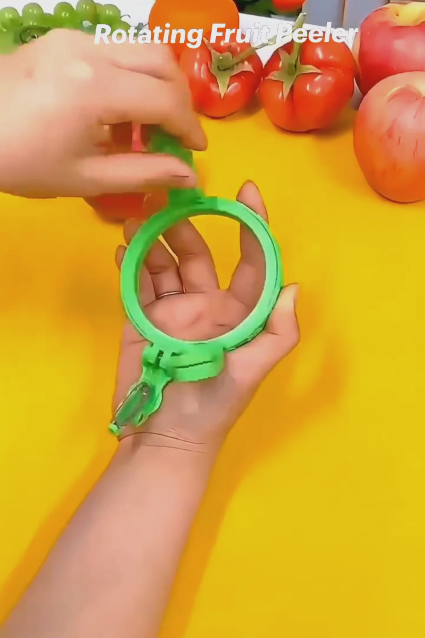 Handheld Rotating Fruit Peeler