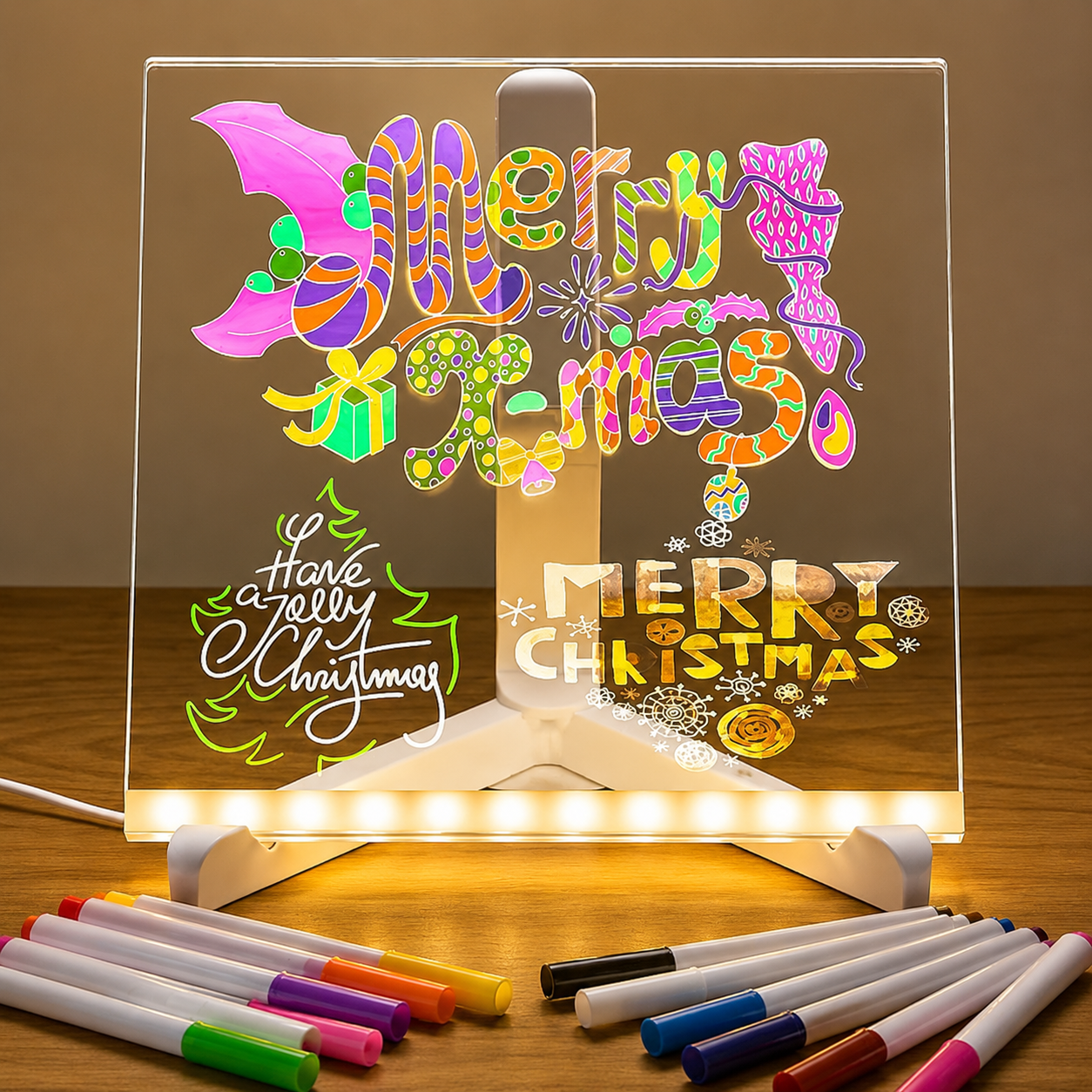 NISCO LED Writing Memo Board Lamp Acrylic Light