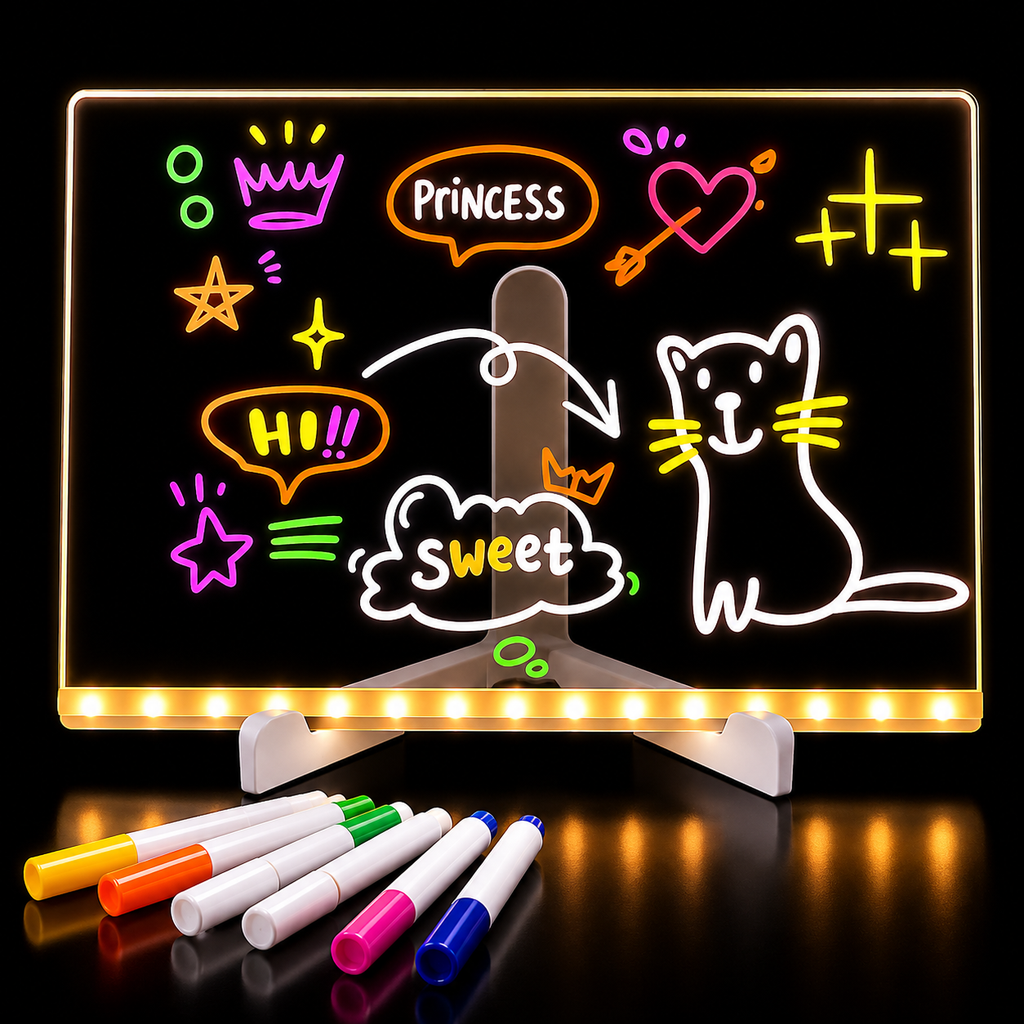 NISCO LED Writing Memo Board Lamp Acrylic Light
